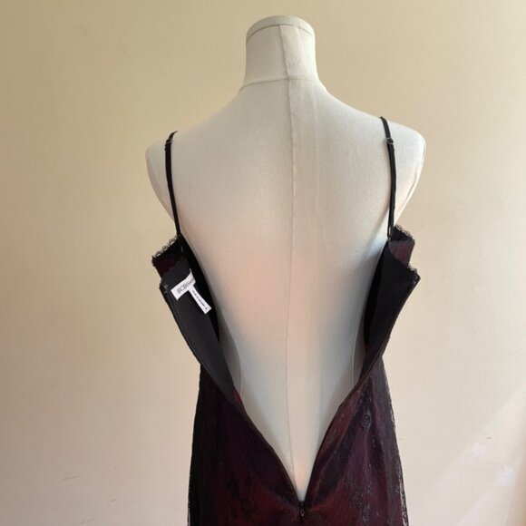 Fairy Grunge Lace Slip Dress Womens sz 8 Midi Sheer Overlay Y2K Whimsigoth BCB - Picture 9 of 12